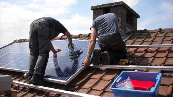 Solar panels fitted